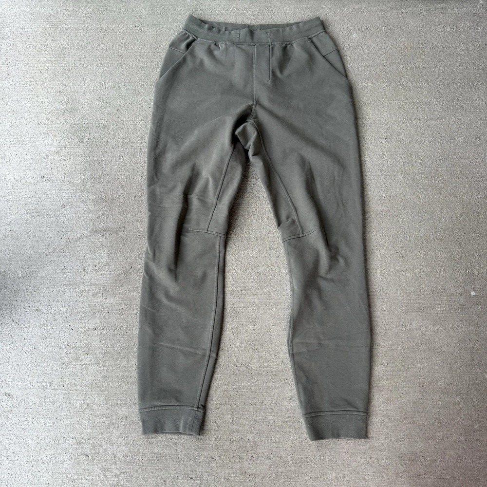 Lululemon‎ Men's At Ease Jogger Pants Size M Dark Olive Green Tapered Sweatpants